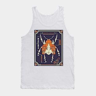 Hannya mask mechanical beetle and futuristic face Tank Top